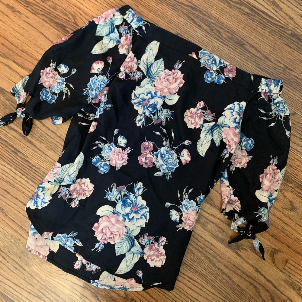 Off the Shoulder floral blouse